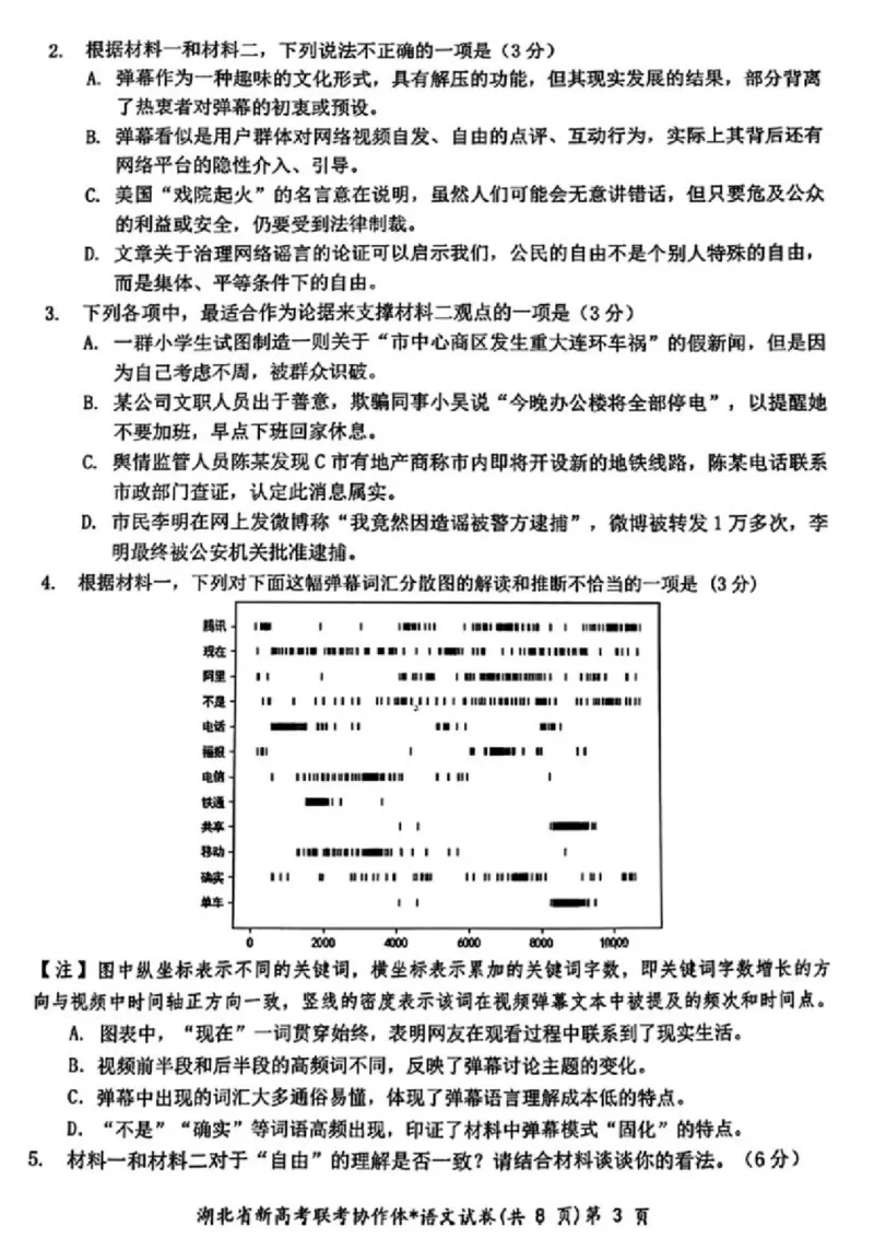 2.18湖北高三开学收心考语文_2024年2月_01每日更新_19号_2024届湖北省新高考联考协作体高三下学期2月收心考试_湖北省新高考联考协作体2024届高三下学期2月收心考试语文