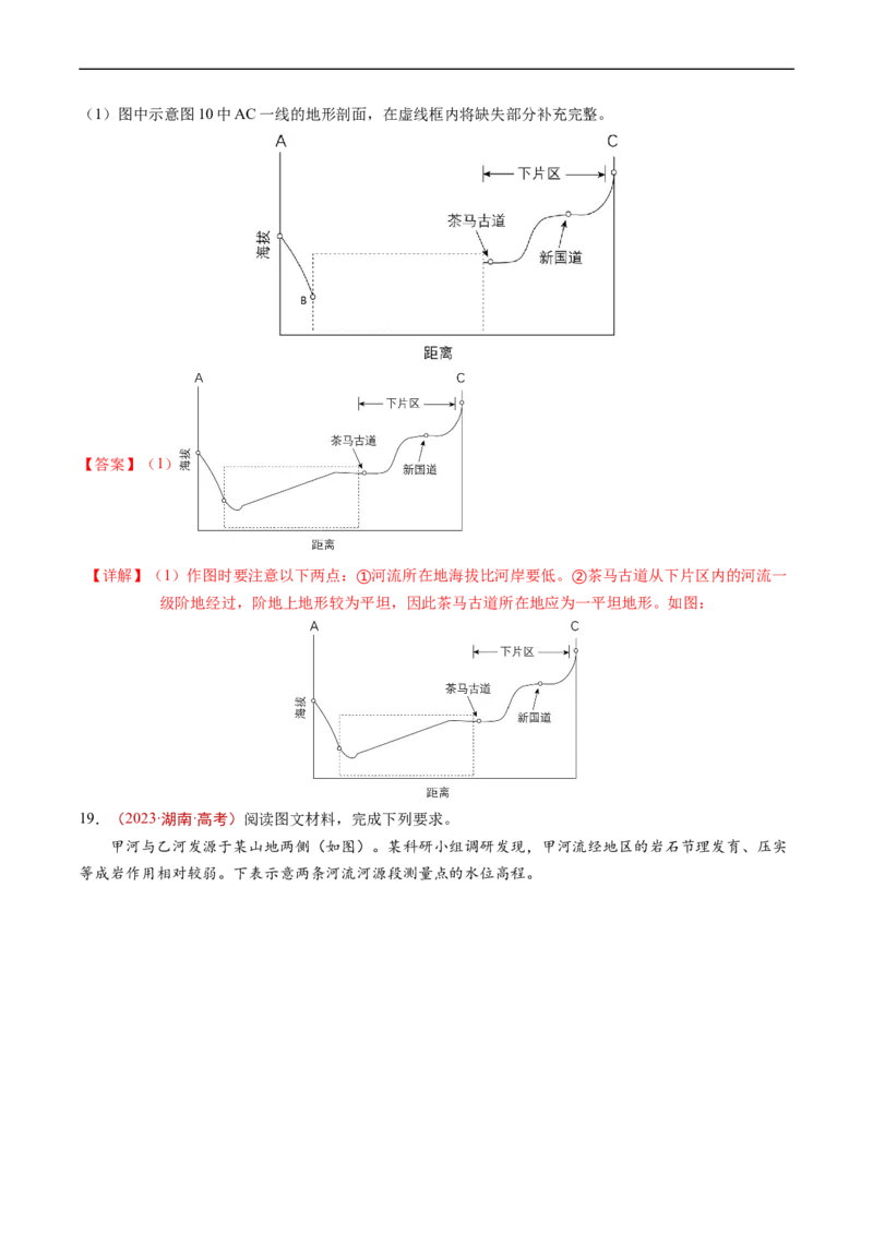 专题01地球与地图-五年（2019-2023）高考地理真题分项汇编（解析版）_赠送：2008-2024全套高考真题_高考地理真题_送高考地理五年真题(2019-2023)分项汇编（全国通用）