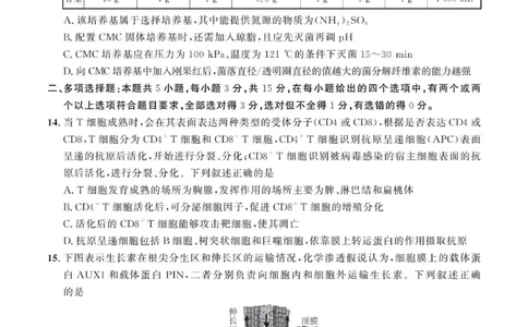 2024届河北省部分学校高三下学期大数据应用调研联合测评（六）生物试题_2024年4月_01按日期_6号_2024届河北省高三大数据应用调研联合测评（Ⅵ）