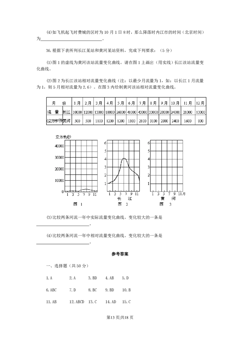 1990年河南高考地理真题及答案_赠送：2008-2024全套高考真题_高考地理真题_旧1990-2007&middot;高考地理真题_1990-2007&middot;高考地理真题&middot;PDF_河南