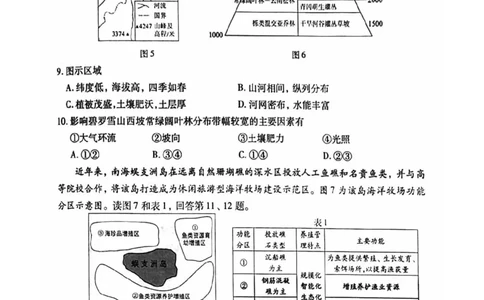 2024北京丰台高三一模地理试题及答案(1)_2024年4月_024月合集_2024届北京市丰台区高三下学期一模考试