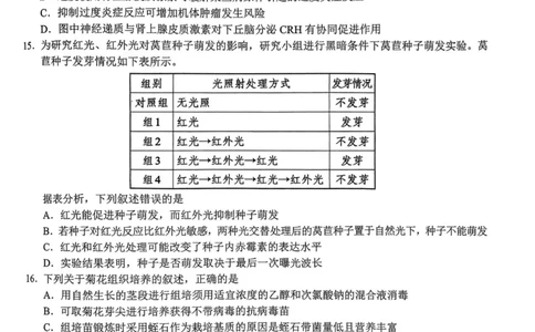 生物卷-2310新阵地联盟(1)_2023年10月_0210月合集_2024届浙江省新阵地教育联盟高三上学期第二次联考_浙江省新阵地教育联盟2024届高三上学期第二次联考生物