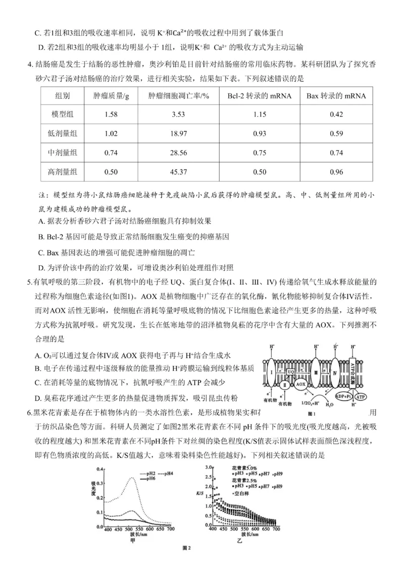 重庆市第八中学2024届高考适应性月考卷（一）生物试题(1)_2023年10月_0210月合集_2024届重庆市第八中学高考适应性月考卷（一）_重庆市第八中学2024届高考适应性月考卷（一）生物