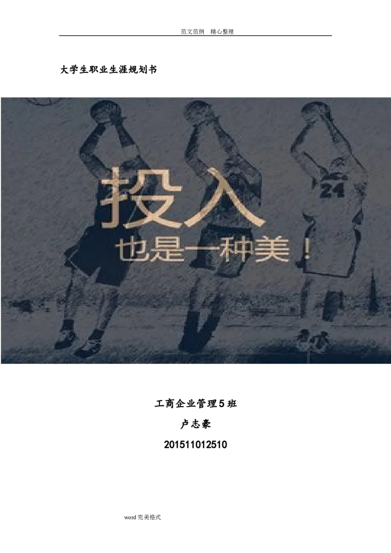 大学生职业生涯规划书人力资源管理_E6-职业规划_42人力资源专业_39