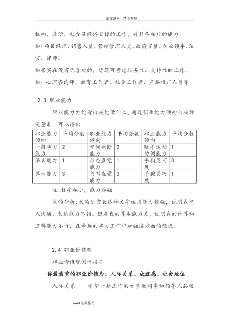 大学生职业生涯规划书人力资源管理_E6-职业规划_42人力资源专业_39