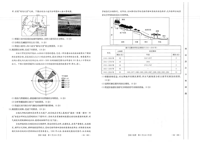 辽宁省部分学校2023-2024学年高三开学摸底考试地理试题_2023年9月_01每日更新_6号_2024届辽宁省金太阳高三上学期开学摸底考试（24-18C）