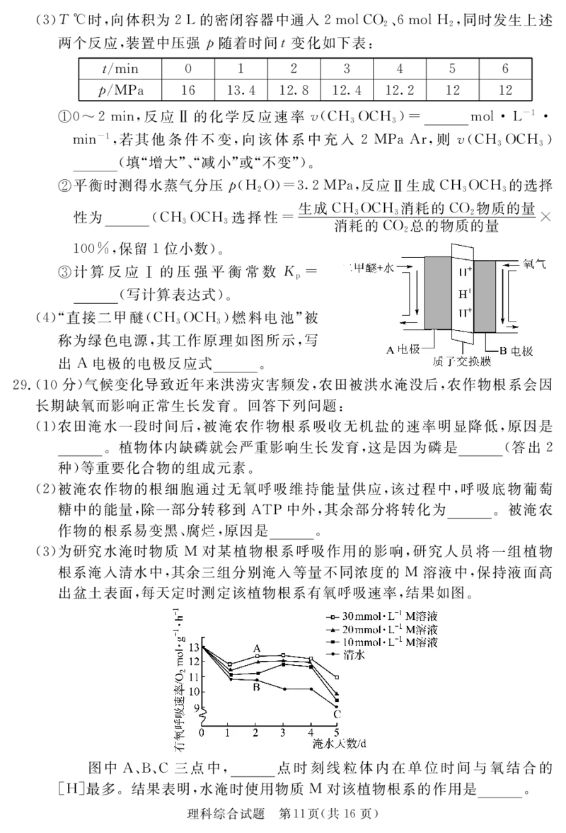 2024地区三诊理综_2024年5月_01按日期_11号_2024届四川省眉山市高三第三次诊断性考试_四川省眉山市2024届高三下学期第三次诊断考试理综