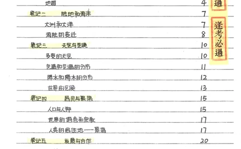 6）中考地理状元笔记（132页）_赠送小初高学霸笔记等_赠_中考状元笔记