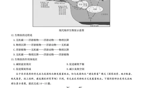 高三地理试卷--山西(1)_2023年7月_027月合集_2023届山西省（三重教育）高三开学摸底考试