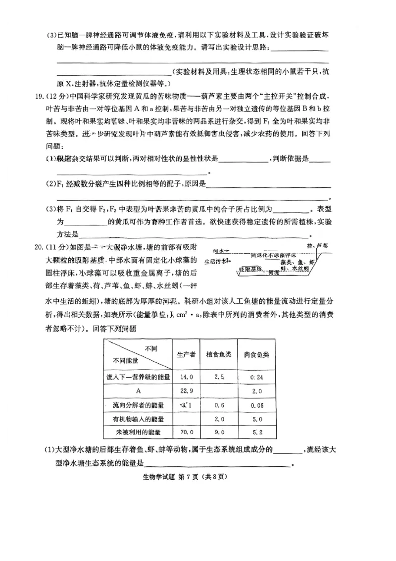 湖南省名校联考联合体2024届高三上学期第二次联考生物(1)_2023年9月_029月合集_2024届湖南炎德英才名校联考联合体高三上学期第二次联考
