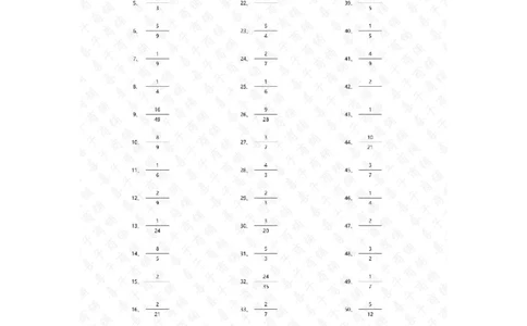 分数乘法第31~50篇（初级）答案_编码0121-6年级数学口算计算_口算题（适合6年级）(1)_分数-乘法（200篇）_（分数）乘法初级（100篇）