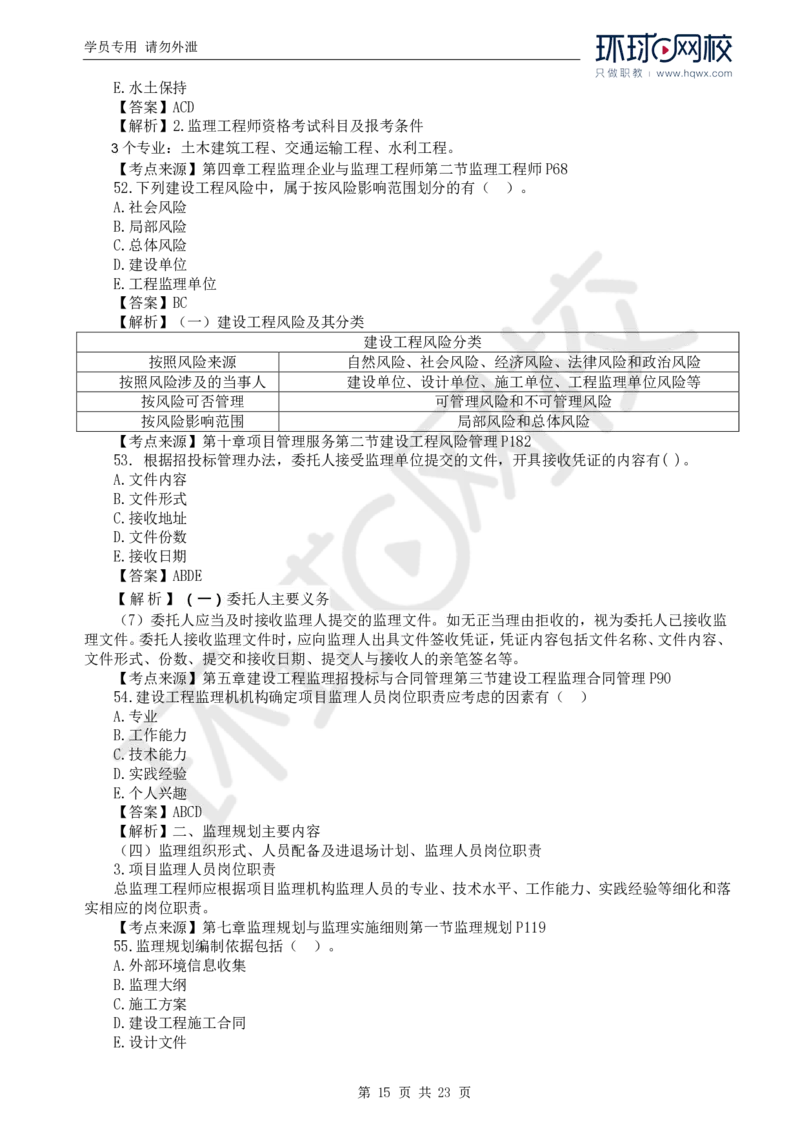 WM_2024真题解析_监理工程师_2025监理工程师_2025年监理工程师-各大机构_2025年监理-概论_机构1-HQ_00.真题班