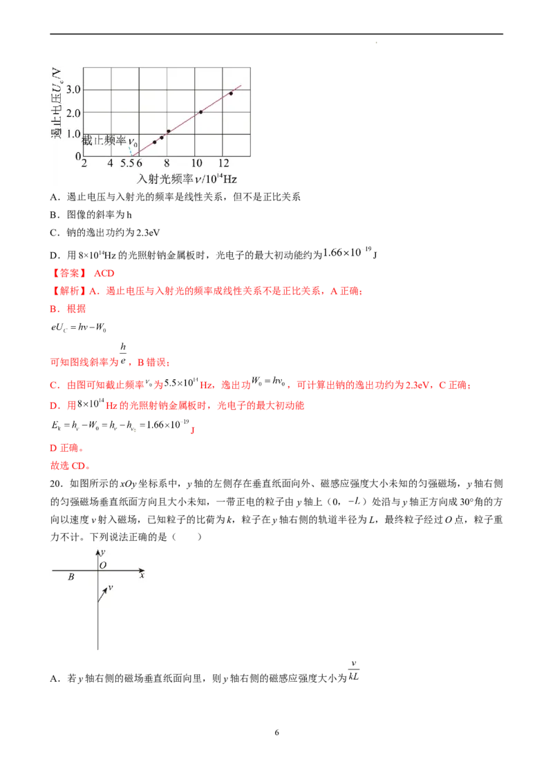 物理（全国甲卷）（全解全析）_2023高考押题卷_学易金卷-2023学科网押题卷（各科各版本）_2023学科网押题卷-学易金卷-物理_物理（全国甲卷）-学易金卷：2023年高考考前押题密卷