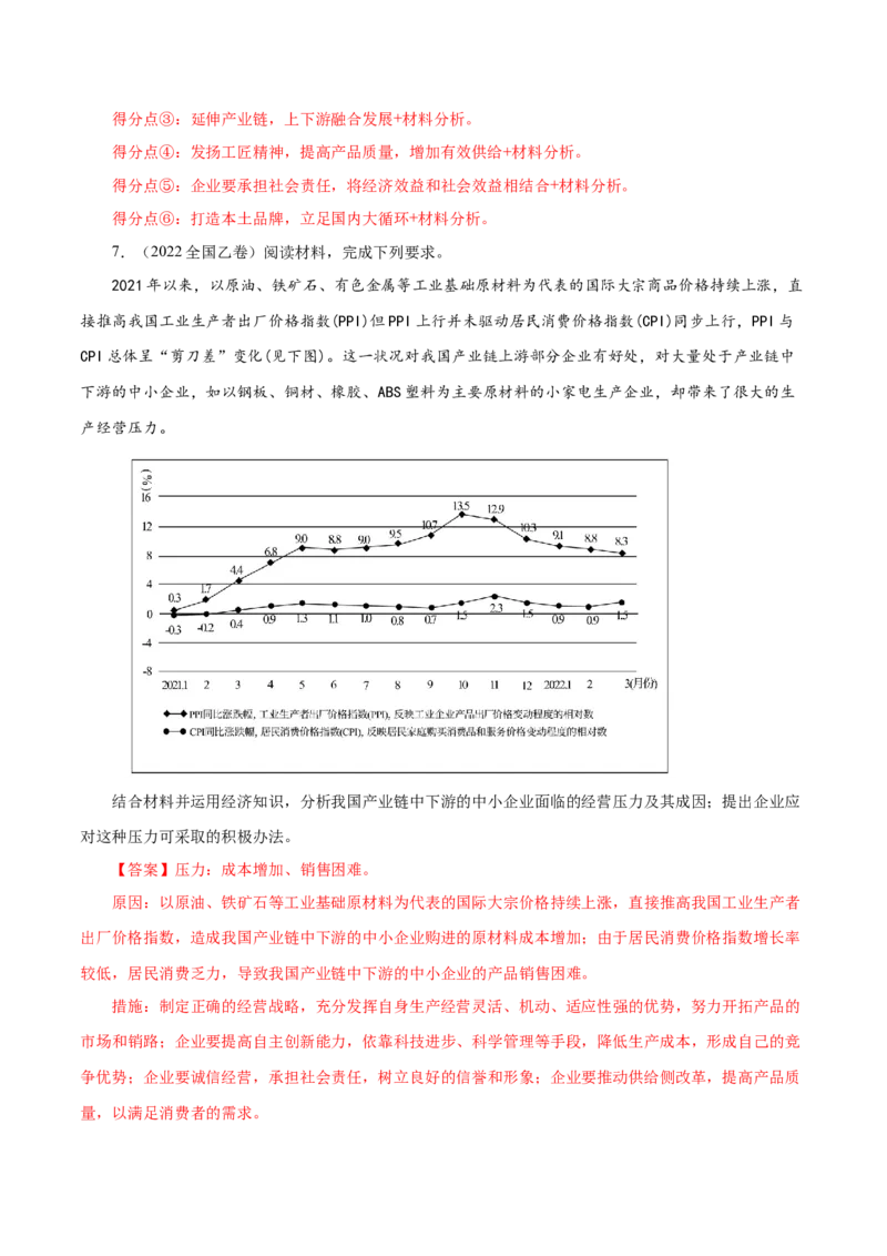 专题02生产、劳动与经营-五年（2019-2023）高考政治真题分项汇编（解析版）_赠送：2008-2024全套高考真题_高考政治真题_送高考政治五年真题(2019-2023)分项汇编（全国通用）