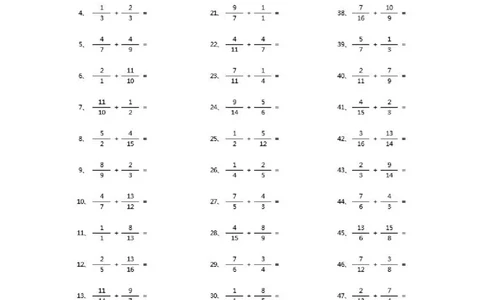 分数加法第91~100篇（高级）_编码0121-6年级数学口算计算_口算题（适合5年级）_分数-加法（200篇）_（分数）加法高级（100篇）