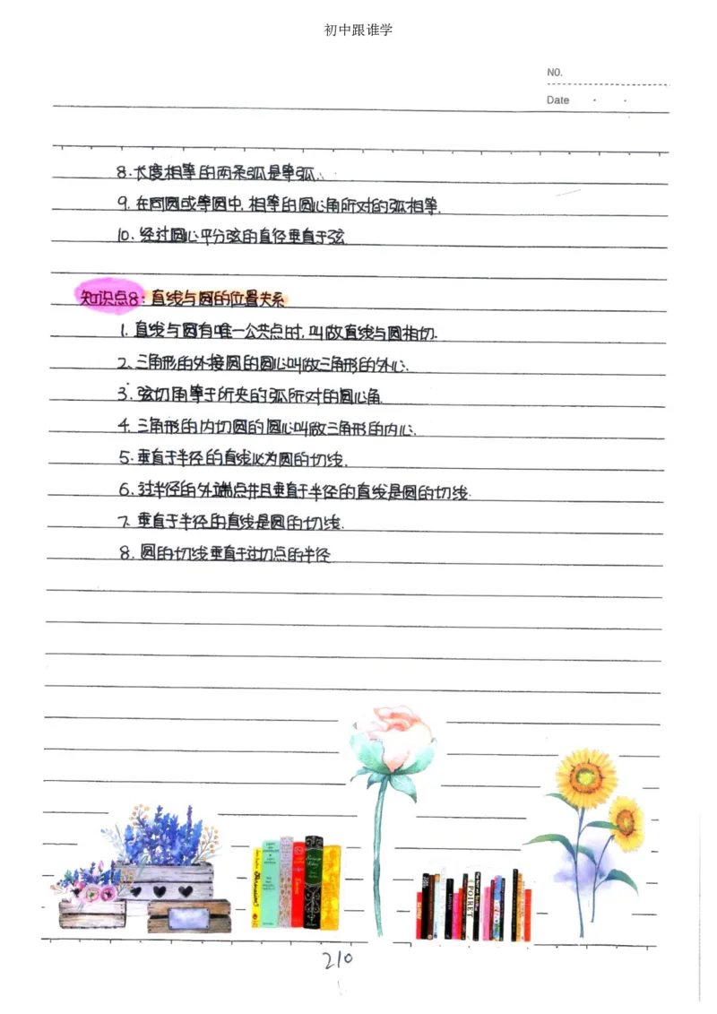 2）中考数学状元笔记（232页）_赠送小初高学霸笔记等_中考全科状元笔记