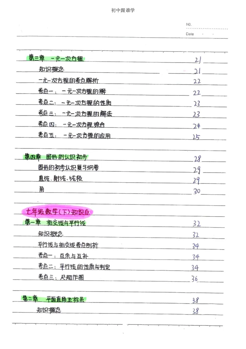 2）中考数学状元笔记（232页）_赠送小初高学霸笔记等_中考全科状元笔记