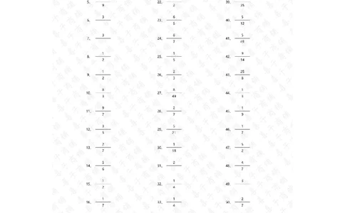 分数乘法第91~100篇（初级）答案_编码0121-6年级数学口算计算_口算题（适合6年级）(1)_分数-乘法（200篇）_（分数）乘法初级（100篇）