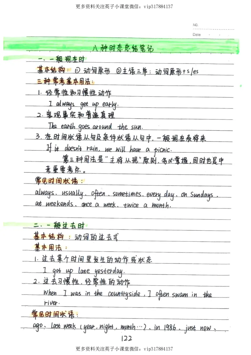 3）中考英语状元笔记（126页)_赠送小初高学霸笔记等_赠_中考状元笔记