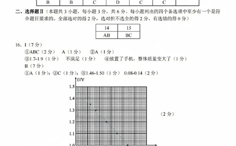 浙江省A9协作体2023-2024学年高三暑假返校联考物理答案(1)_2023年8月_028月合集_2024届浙江省A9协作体高三上学期暑假返校联考