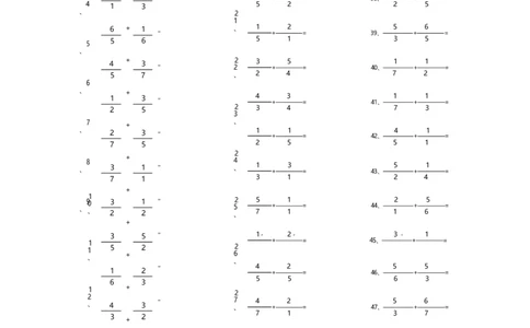 分数加法第21~40篇（初级）_编码0121-6年级数学口算计算_口算题（适合5年级）_分数-加法（200篇）_（分数）加法初级（100篇）