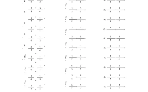 分数加法第21~40篇（初级）_编码0121-6年级数学口算计算_口算题（适合5年级）_分数-加法（200篇）_（分数）加法初级（100篇）