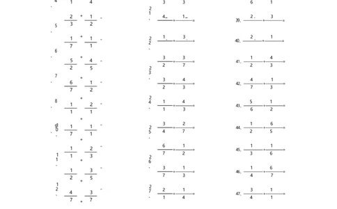 分数加法第21~40篇（初级）_编码0121-6年级数学口算计算_口算题（适合5年级）_分数-加法（200篇）_（分数）加法初级（100篇）
