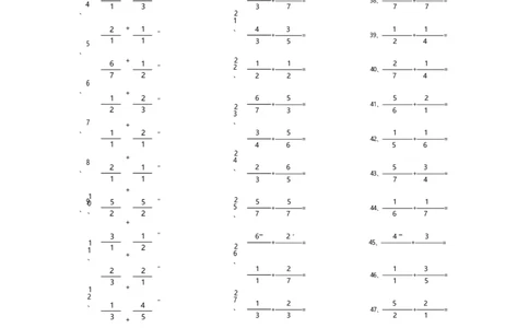 分数加法第21~40篇（初级）_编码0121-6年级数学口算计算_口算题（适合5年级）_分数-加法（200篇）_（分数）加法初级（100篇）