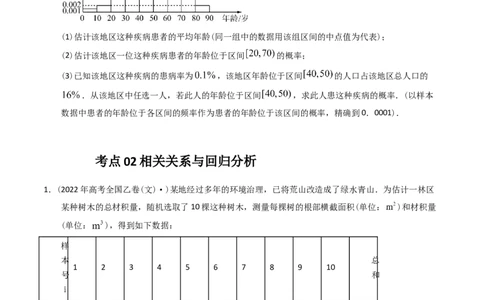 专题15概率与统计（解答题）（文科）（原卷版）_赠送：2008-2024全套高考真题_高考数学真题_送高考数学五年真题(2019-2023)分项汇编（全国通用）