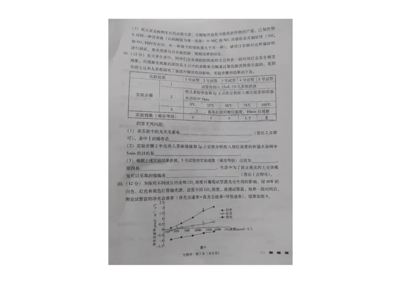 贵州省贵阳第一中学2023-2024学年高三上学期高考适应性月考生物试卷（一）_2023年9月_01每日更新_22号_2024届贵州省贵阳市第一中学高考适应性月考（一）
