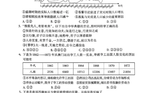 2024北京朝阳高三二模历史试题及答案(1)_2024年5月_025月合集_2024届北京市朝阳区高三二模