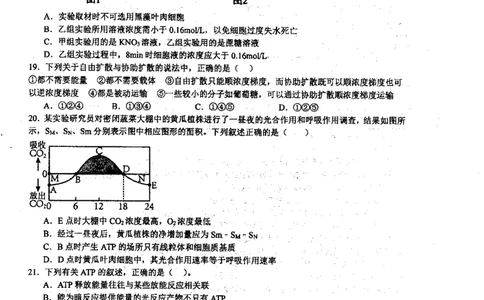 黑龙江省哈尔滨师范大学附属中学2023-2024学年高三上学期第二次调研考试生物(1)_2023年10月_01每日更新_19号_2024届黑龙江省哈尔滨师范大学附属中学高三上学期第二次调研考试