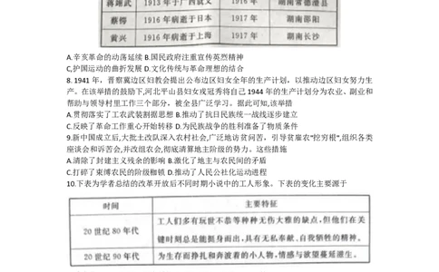 湖南天壹名校联盟2024届高三入学摸底考试历史(1)_2023年8月_028月合集_2024届湖南天壹名校联盟高三入学摸底考试
