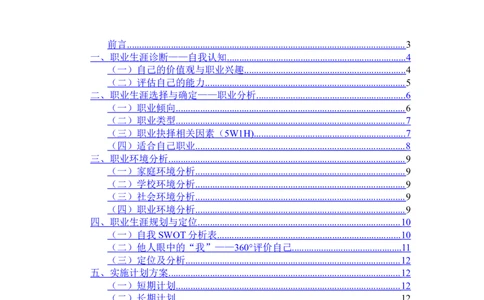 大学生职业生涯规划书(模板)_E6-职业规划_44医学专业