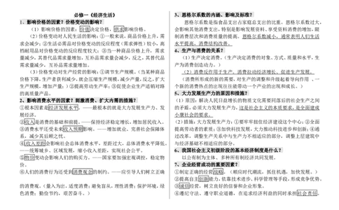 品优教学高中政治知识点_赠送小初高学霸笔记等_小初高知识点_小初高知识点_高考政治知识点