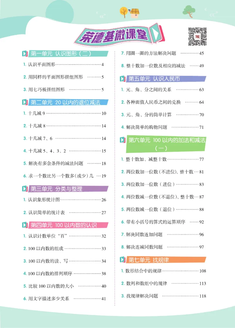 《点拨》数学1年级下册（RJ）_一年级上下册资料_小学一年级学习资料-25年更新版_1-04、小学一年级数学下册_1-4-2、练习题、作业、试题、试卷_人教版_电子册