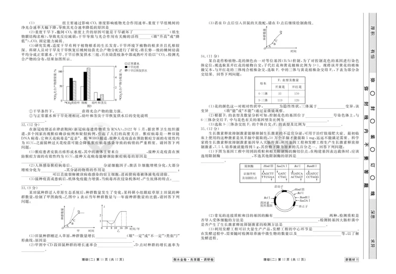 理综试题_2023高考押题卷_32023高考衡水金卷先享题调研卷_新教材版_调研卷&middot;理综