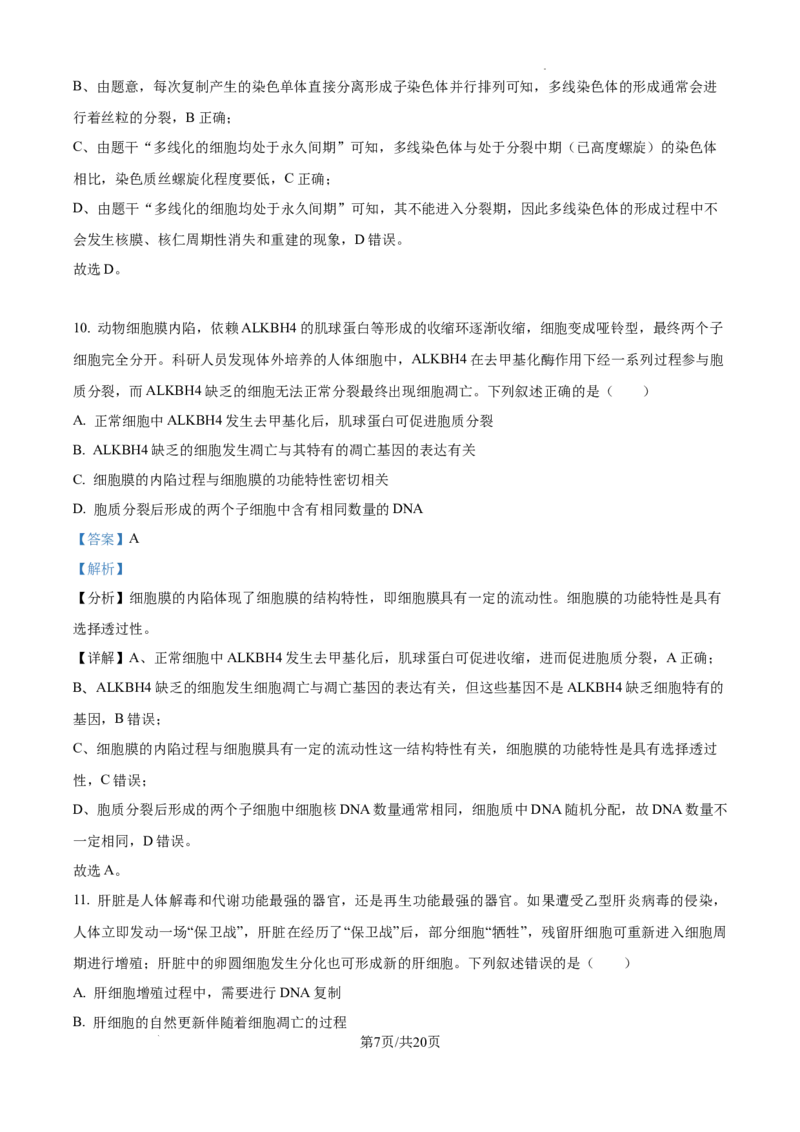 甘肃省平凉市第一中学校2025届高三上学期第四次阶段性考试生物答案_2025年1月_250102甘肃省平凉市第一中学校2025届高三上学期第四次阶段性考试（全科）_生物