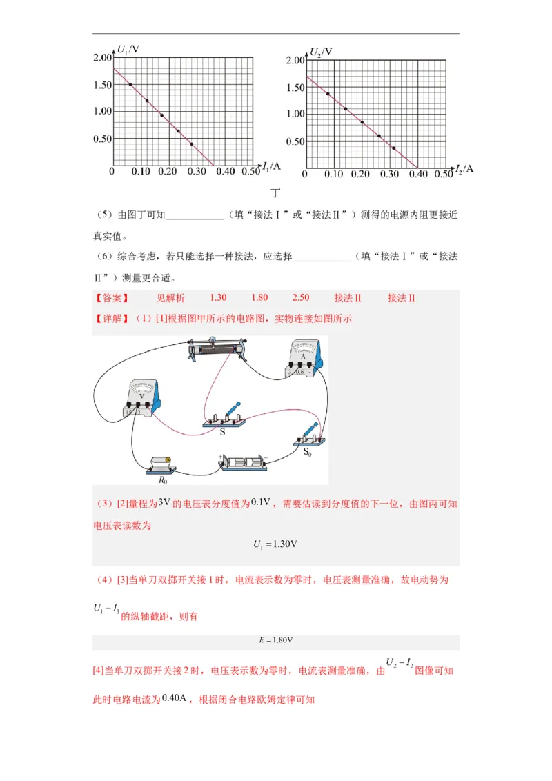 专题18电学实验(解析版)_赠送：2008-2024全套高考真题_高考物理真题_送高考物理五年真题(2019-2023)分项汇编（全国通用）