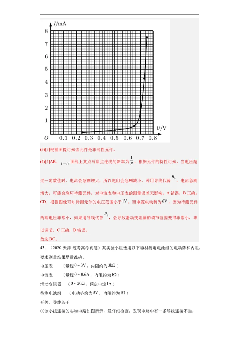 专题18电学实验(解析版)_赠送：2008-2024全套高考真题_高考物理真题_送高考物理五年真题(2019-2023)分项汇编（全国通用）