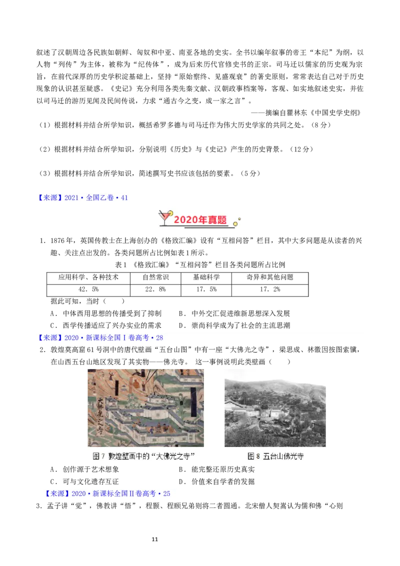 专题16选择性必修3文化交流与传播（原卷版）_赠送：2008-2024全套高考真题_高考历史真题_送高考历史五年真题(2019-2023)分项汇编（全国通用）