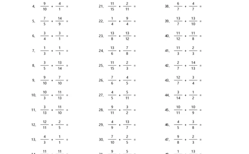 分数加法第1-20篇_编码0121-6年级数学口算计算_口算题（适合5年级）_分数-加法（200篇）_（分数）加法高级（100篇）