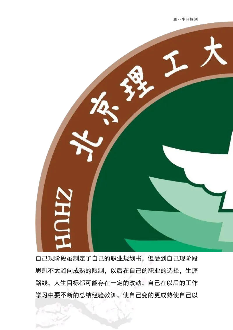 商务日语职业生涯规划书_E6-职业规划_05日语专业