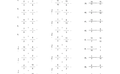 分数乘除混合第21~40篇（高级）_编码0121-6年级数学口算计算_口算题（适合6年级）(1)_分数-乘除混合（100篇）_（分数）乘除混合高级（100篇）