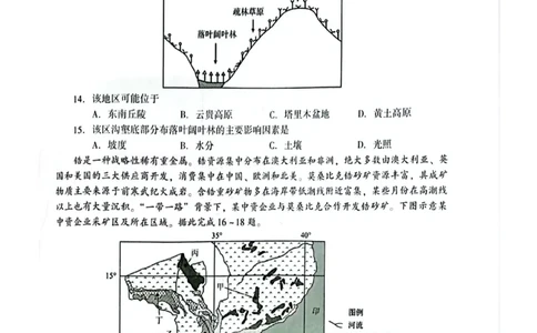 江苏省苏州市2024届高三上学期期初调研测试地理(1)_2023年9月_029月合集_2024届苏省苏州市高三上学期期初调研测试