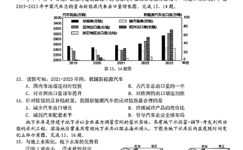2025届Z20名校联盟(浙江省名校新高考研究联盟)高三第一次联考地理试卷及答案(1)_8月_2408242025届Z20名校联盟(浙江省名校新高考研究联盟)高三第一次联考