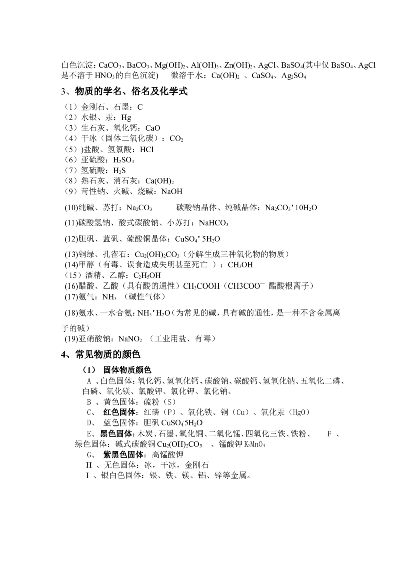 品优教学中考必背化学知识点总结归纳_赠送小初高学霸笔记等_小初高知识点_小初高知识点_中考化学知识点