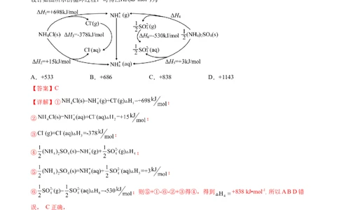 专题07化学反应的热效应-五年（2019-2023）高考化学真题分项汇编（全国通用）（解析版）_赠送：2008-2024全套高考真题_高考化学真题_送高考化学五年真题(2019-2023)分项汇编（全国通用）