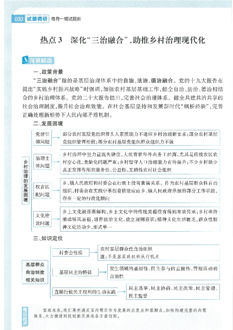 试题调研第十辑政治热点时政_2023高考押题卷_试题调研8910期考前推荐看的三期_试题调研第十期考前抢分必备_试题调研第十辑
