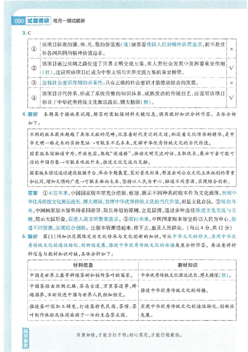 试题调研第十辑政治热点时政_2023高考押题卷_试题调研8910期考前推荐看的三期_试题调研第十期考前抢分必备_试题调研第十辑